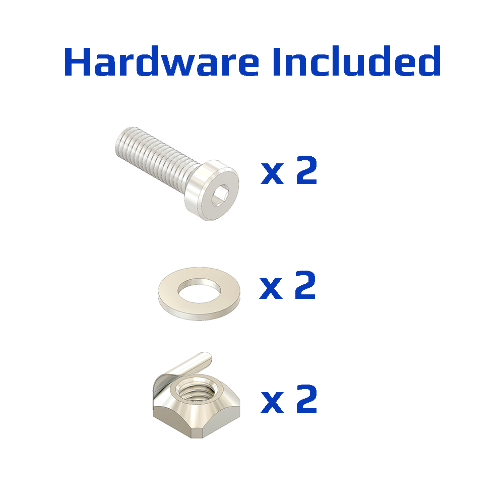 40-140-3SS MODULAR SOLUTIONS GUSSET BRACKET<BR>90MM X 90MM WITH STAINLESS STEEL HARDWARE REINFORCEMENT ANGLE